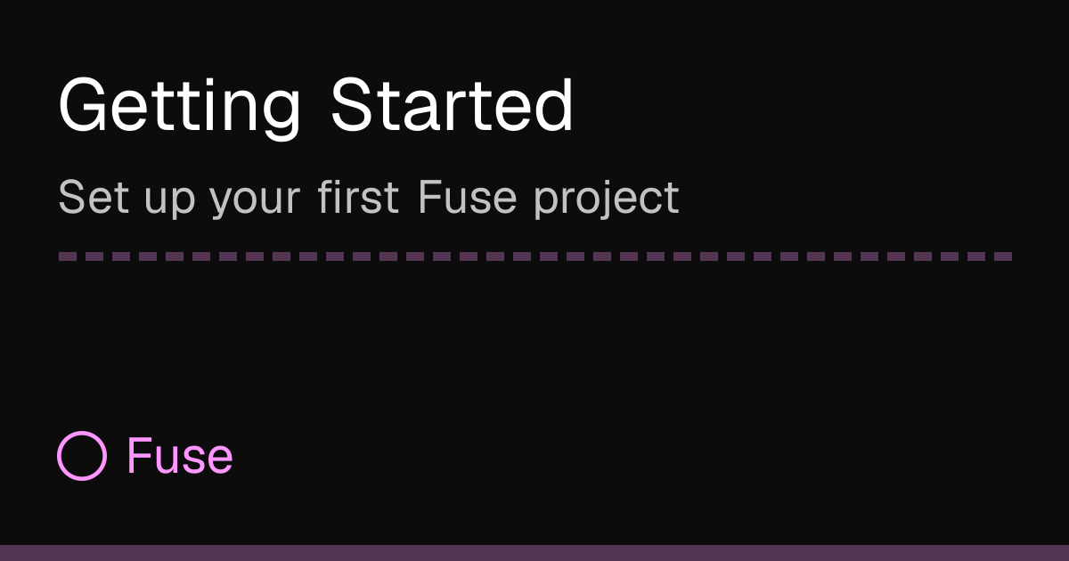 Getting Started